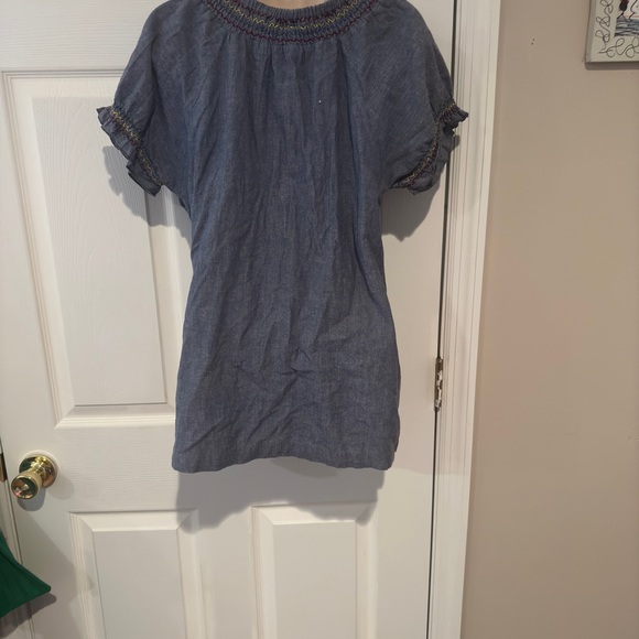 Flutterbye chambray v neck tie top size medium - Picture 5 of 6